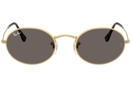 Okulary przeciwsłoneczne Ray-Ban Oval RB3547N 001/B1 Tiny Złote