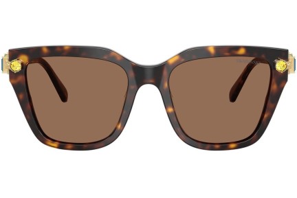 Okulary przeciwsłoneczne Swarovski SK6041 100273 Kocie oczy Havana