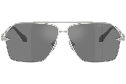 Okulary przeciwsłoneczne Versace VE2284 10006G Pilotki (Aviator) Srebrne