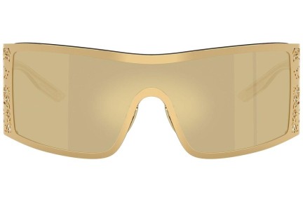 Okulary przeciwsłoneczne Dolce & Gabbana DG2317 02/7I Pojedyncze | Shield Złote