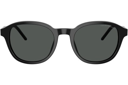 Okulary przeciwsłoneczne Emporio Armani EA4247U 501787 Okrągłe Czarne