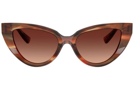 Okulary przeciwsłoneczne Dolce & Gabbana DG4497 322113 Kocie oczy Brązowe