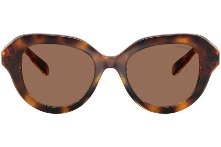 Okulary przeciwsłoneczne Swarovski SK6037 100273 Okrągłe Havana