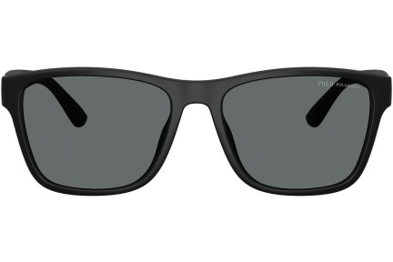 Okulary przeciwsłoneczne Polo Ralph Lauren PH4229U 500181 Polarized Kwadratowe Czarne