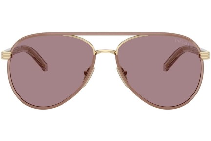 Okulary przeciwsłoneczne Prada PRB57S 24E20I Pilotki (Aviator) Brązowe