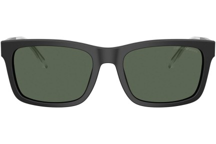 Okulary przeciwsłoneczne Emporio Armani EA4224 500171 Prostokątne Czarne