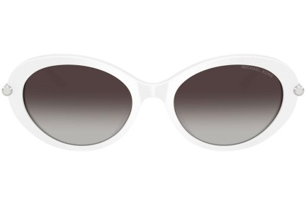 Okulary przeciwsłoneczne Michael Kors Rockaway MK2245U 31008G Owalne Białe
