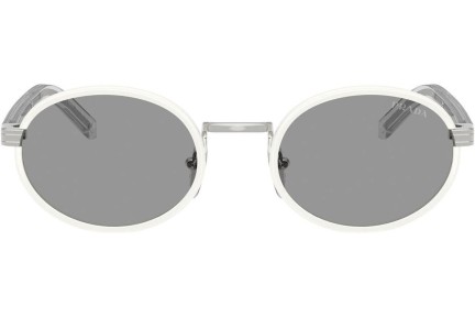 Okulary przeciwsłoneczne Prada PRB56S 23E50Q Owalne Białe