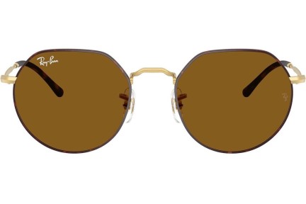 Okulary przeciwsłoneczne Ray-Ban Jack RB3565 927533 Okrągłe Havana