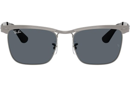 Okulary przeciwsłoneczne Ray-Ban Wayfarer Deluxe RB3875 029/R5 Kwadratowe Srebrne