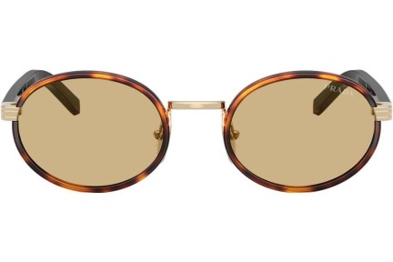 Okulary przeciwsłoneczne Prada PRB56S 21E10R Owalne Havana
