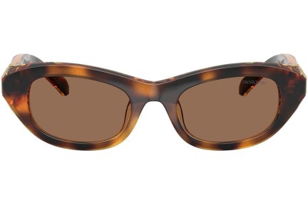 Okulary przeciwsłoneczne Swarovski SK6036U 100273 Owalne Havana