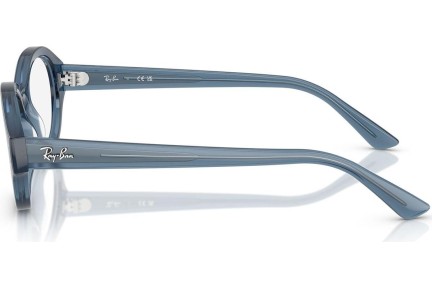 Okulary korekcyjne Ray-Ban Shilo RX7257 8434 Owalne Niebieskie