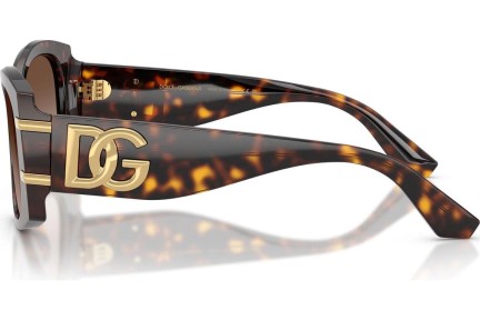 Okulary przeciwsłoneczne Dolce & Gabbana DG4501 502/13 Kocie oczy Havana
