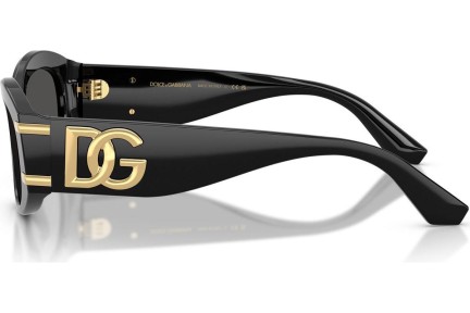 Okulary przeciwsłoneczne Dolce & Gabbana DG4502 501/87 Owalne Czarne