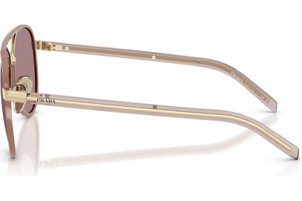 Okulary przeciwsłoneczne Prada PRB57S 24E20I Pilotki (Aviator) Brązowe