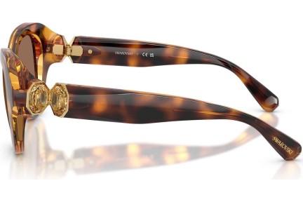 Okulary przeciwsłoneczne Swarovski SK6037 100273 Okrągłe Havana