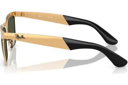 Okulary przeciwsłoneczne Ray-Ban Wayfarer Deluxe RB3875 927633 Kwadratowe Złote