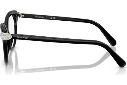 Okulary korekcyjne Swarovski SK2046 1001 Kocie oczy Czarne