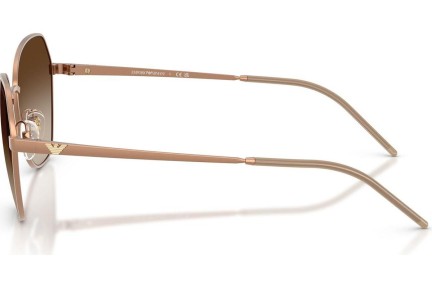 Okulary przeciwsłoneczne Emporio Armani EA2161 340013 Kwadratowe Brązowe
