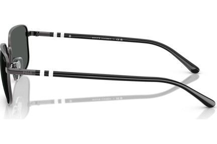 Okulary przeciwsłoneczne Polo Ralph Lauren PH3159 947987 Prostokątne Szare