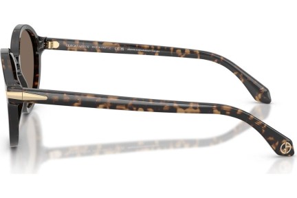 Okulary przeciwsłoneczne Giorgio Armani AR8237 623573 Okrągłe Havana
