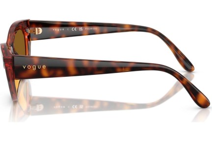 Okulary przeciwsłoneczne Vogue Eyewear VO5637SU W65683 Polarized Kocie oczy Havana