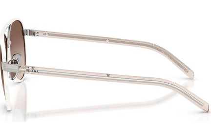 Okulary przeciwsłoneczne Prada PRB57S 23E10S Pilotki (Aviator) Srebrne
