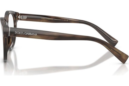 Okulary korekcyjne Dolce & Gabbana DG3421 3200 Okrągłe Brązowe