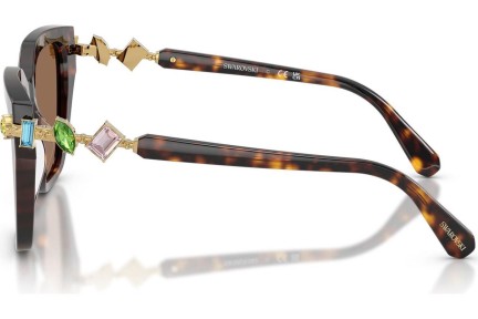 Okulary przeciwsłoneczne Swarovski SK6041 100273 Kocie oczy Havana