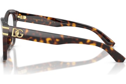 Okulary korekcyjne Dolce & Gabbana DG3419 502 Kwadratowe Havana