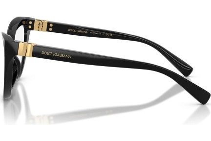 Okulary korekcyjne Dolce & Gabbana DG3414 501 Kocie oczy Czarne