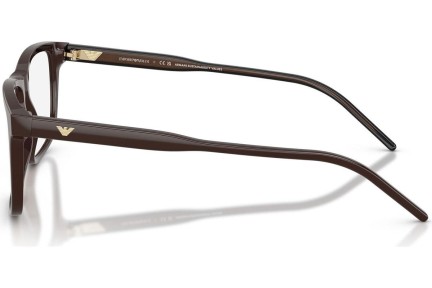 Okulary korekcyjne Emporio Armani EA3257 6255 Kwadratowe Brązowe
