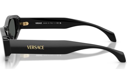 Okulary przeciwsłoneczne Versace VE4487 GB1/87 Owalne Czarne