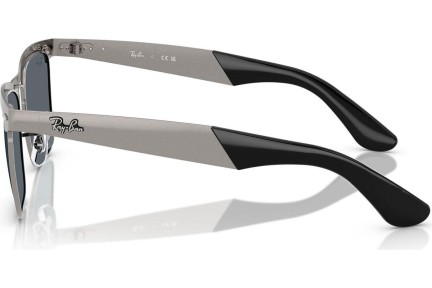 Okulary przeciwsłoneczne Ray-Ban Wayfarer Deluxe RB3875 029/R5 Kwadratowe Srebrne