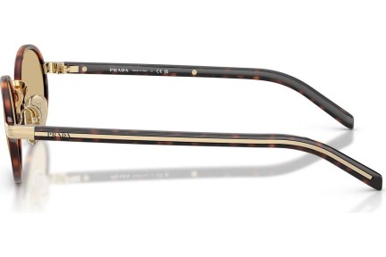 Okulary przeciwsłoneczne Prada PRB56S 21E10R Owalne Havana