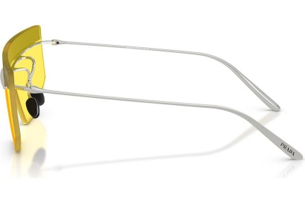 Okulary przeciwsłoneczne Prada PRB55S 1BC20O Pojedyncze | Shield Srebrne