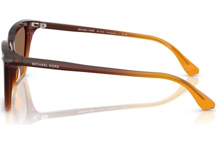 Okulary przeciwsłoneczne Michael Kors Everglades MK2250U 401073 Kocie oczy Brązowe