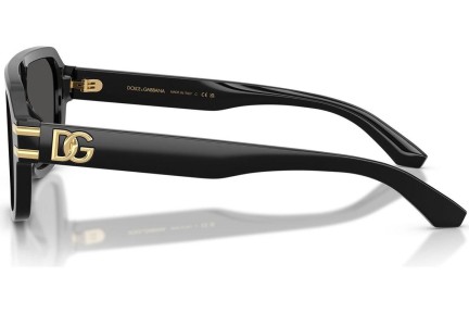 Okulary przeciwsłoneczne Dolce & Gabbana DG4507 501/87 Pojedyncze | Shield Czarne