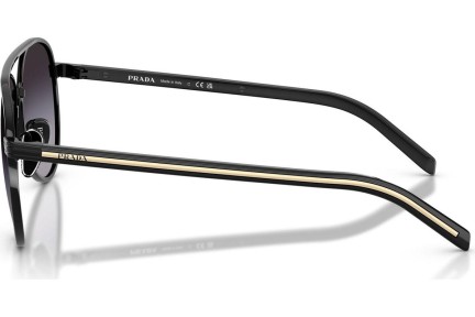 Okulary przeciwsłoneczne Prada PRB57S AAV90A Pilotki (Aviator) Czarne