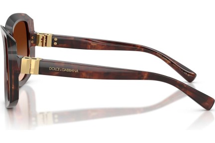 Okulary przeciwsłoneczne Dolce & Gabbana DG4495 322274 Kocie oczy Havana