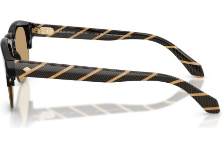 Okulary przeciwsłoneczne Giorgio Armani AR8238 587573 Browline Czarne