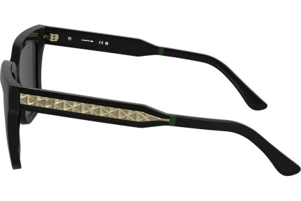 Okulary przeciwsłoneczne Lacoste L6063S 001 Kocie oczy Czarne