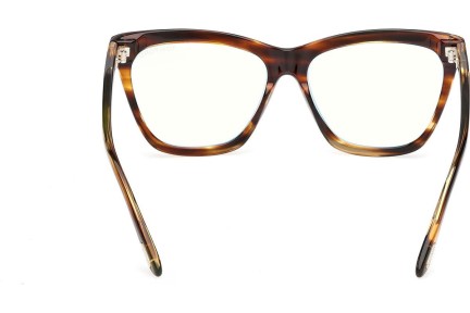 Okulary korekcyjne Tom Ford FT6064-B 055 Kocie oczy Havana