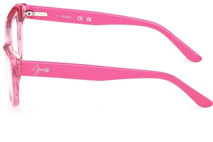 Okulary korekcyjne Guess GU50264 075 Kocie oczy Różowe
