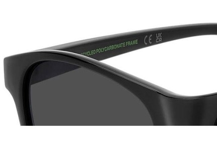 Okulary przeciwsłoneczne Polaroid Junior PLD8066/S 807/M9 Polarized Okrągłe Czarne