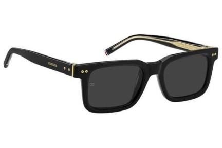 Okulary przeciwsłoneczne Tommy Hilfiger TH85/S 2M2/IR Prostokątne Czarne