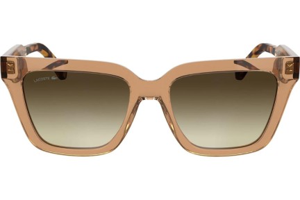 Okulary przeciwsłoneczne Lacoste L6063S 204 Kocie oczy Brązowe