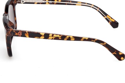 Okulary przeciwsłoneczne Guess GU00227 52F Kwadratowe Havana