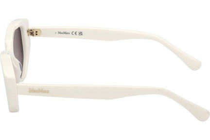 Okulary przeciwsłoneczne Max Mara Lee 4 MM0161 21A Kocie oczy Białe